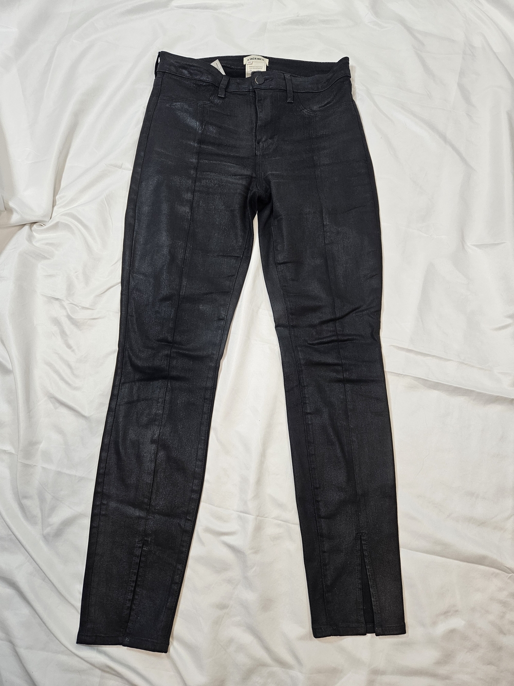 L'AGENCE Black Skinny Jeans Goth Casual Streetwear